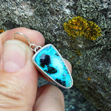 Chrysocolla and Sterling Silver Earrings