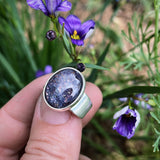 Iolite Sunstone and Sterling Silver Ring
