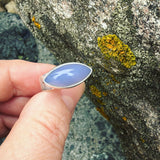 Blue Chalcedony and Sterling Silver Ring