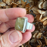 Rutilated Quartz and Sterling Silver Ring