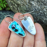 Chrysocolla and Sterling Silver Earrings