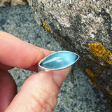 Blue Topaz and Sterling Silver Ring