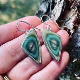 Imperial Jasper and Sterling Silver Earrings