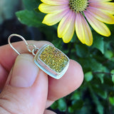 Rainbow Pyrite and Sterling Silver Earrings