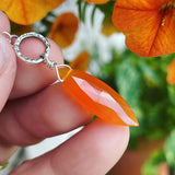 Carnelian and Sterling Silver Earrings