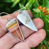 Carnelian and Sterling Silver Earrings