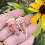 Carnelian and Sterling Silver Earrings