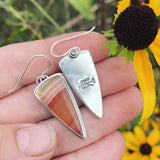 Carnelian and Sterling Silver Earrings