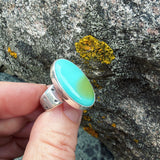 Hubei Turquoise and Sterling Silver Ring