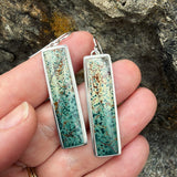 Morning Dew Jasper and Sterling Silver Earrings