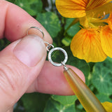 Cultured Sea Glass (Yellow) and Sterling Silver Earrings