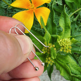 Sterling Silver Hoops- Long