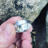 Blue Green Kyanite and Sterling Silver Ring