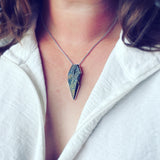 Rainbow Pyrite and Sterling Silver Pendant