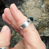 Blue Topaz and Sterling Silver Ring