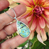 Hubei Turquoise and Sterling Silver Pendant