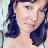 Sterling Silver Textured Circles