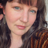 Brass and Sterling Silver Earrings