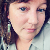 Seafoam Green Fuchsite and Sterling Silver earrings