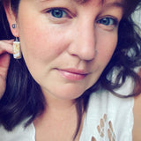 Orbicular Jasper and Sterling Silver Earrings