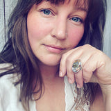 Crazy Lace Agate and Sterling Silver Ring