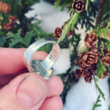 Moss Agate and Sterling Silver Ring