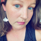 Sterling Silver Gingko Leaf Earrings