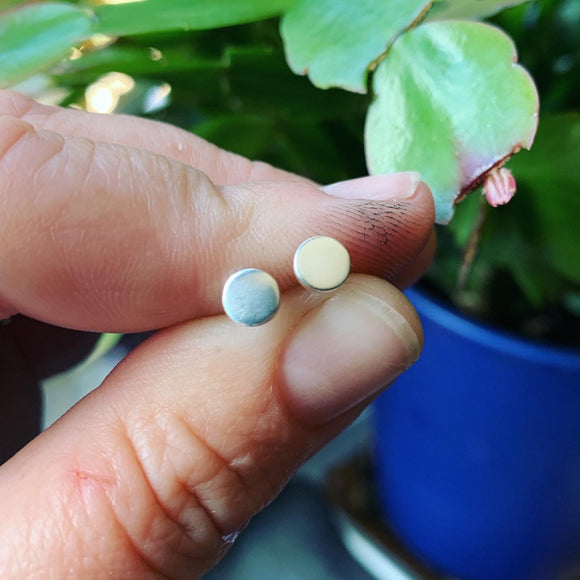 Sterling Silver Dot Earrings