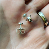 Sterling Silver Dot Earrings