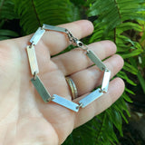 Sterling Silver Rectangle Bracelet