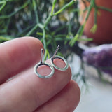 Sterling Silver Textured Circles- Small