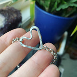 Sterling Silver Heart Bracelet