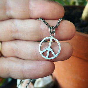 Sterling Silver Peace Pendant