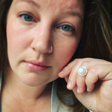 Pearl and Sterling Silver Ring