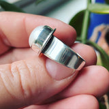 Pearl and Sterling Silver Ring
