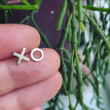 "XO" Sterling Silver Post Earrings