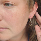 14K Gold and Sterling Silver Earrings