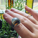 Montana Moss Agate and Sterling Silver Ring