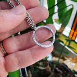 Sterling Silver Circle Necklace