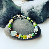 Greens-Multi Beaded Bracelet