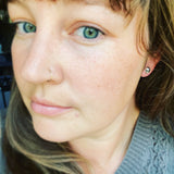 Sterling Silver Skull Post Earrings
