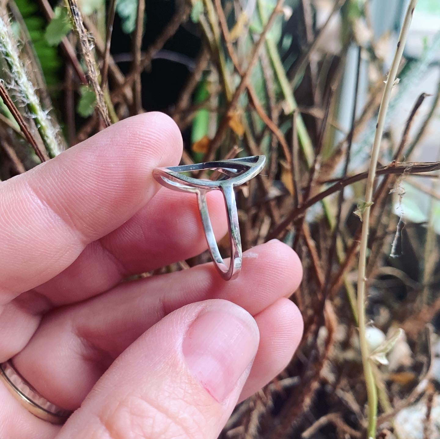 Sterling Silver Peace Ring – Sarah Weber Silversmith