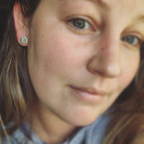 I LOVE YOU Sterling Silver Post Earrings